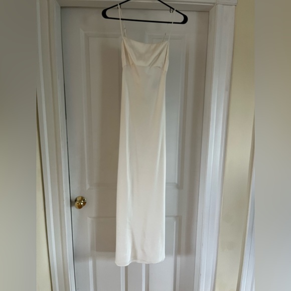 White Satin Dress - Abercrombie & Fitch - Picture 7 of 9